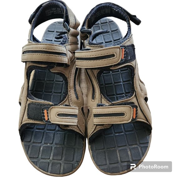 Ozark Trail Sandals Brown Size 11 Hobbs VI Hook And Loop Closure EUC - Picture 5 of 11